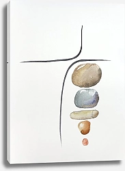 Постер Simple Abstract. TAS Studio by MaryMIA Balance. Lines and stones 7
