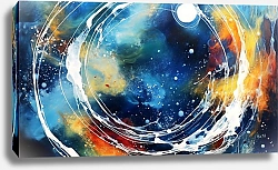 Постер Yla Pil Атмосферы космоса: белый виток спирали