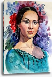 Постер Марго Миро Женский портрет.Танцовщица фламенко