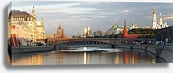Постер Мелихов Илья Москва, Россия. Вид на Большой Москворецкий мост. Утро