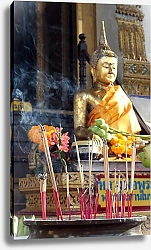 Постер Ашаев Дмитрий Тайланд. Бангкок. У входа в храм
