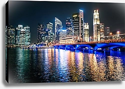 Постер mostheatre Панорама ночного Сингапура