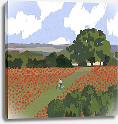 Постер Landscapes by Julie Alex Poppy field