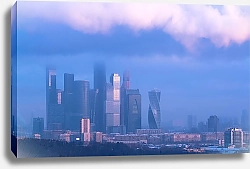 Постер Юрий Дегтярёв Москва-Сити в облаках