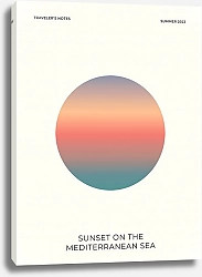 Постер Karybird Sunset on the Mediterranean Sea
