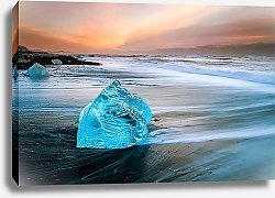 Постер Ведерников Андрей Лед. Пляж. Исландия