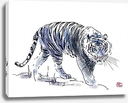 Постер Светлана Голофаева Скучающий синий тигр