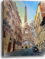 Постер Серебрянская Ольга Солнце металла и камня города всех влюбленных (Париж)