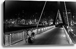 Постер Енацкая Мария Франция. Лион. Велосипед на мосту