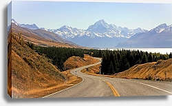 Постер Печенин Евгений Новая Зеландия. Дорога в горы Кука