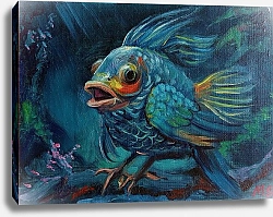 Постер Марго Миро Синяя рыба-птица 
