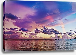 Постер Кузьмин Павел Таиланд, остров Самуи, рассвет на пляже Чоенгмон