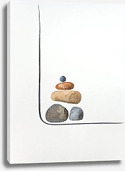 Постер Simple Abstract. TAS Studio by MaryMIA Balance. Lines and stones 5