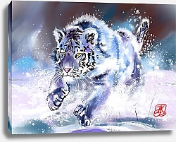 Постер Светлана Голофаева Стремительный синий тигр