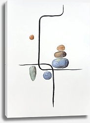 Постер Simple Abstract. TAS Studio by MaryMIA Balance. Lines and stones 2