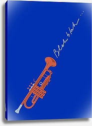 Постер Julie Alex Blue of a trumpet