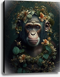 Постер Татьяна Кочнева Шимпанзе