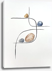 Постер Simple Abstract. TAS Studio by MaryMIA Balance. Lines and stones 9