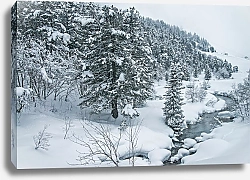 Постер Енацкая Мария Французские Альпы. Зимний пейзаж 2