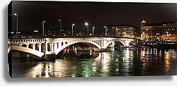 Постер Енацкая Мария Франция. Лион. Мост через реку Рону