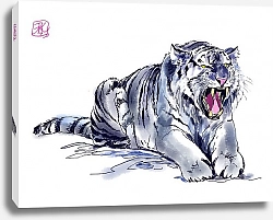 Постер Светлана Голофаева Свирепый синий тигр