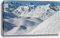 Постер Енацкая Мария Французские Альпы. Утро. Следы первых лыжников