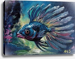 Постер Марго Миро Рыба синяя 