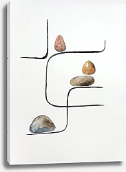 Постер Simple Abstract. TAS Studio by MaryMIA Balance. Lines and stones 8