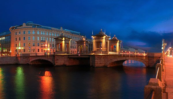 Россия. Санкт-Петербург. Мост Ломоносова