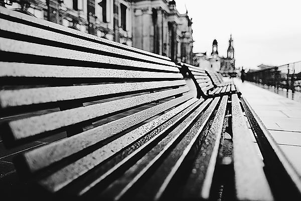 Германия, Дрезден в дождь