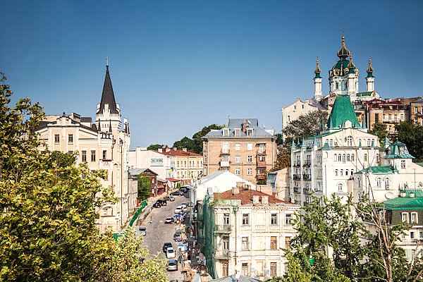 Киев, Украина. Вид на Андреевский спуск №2