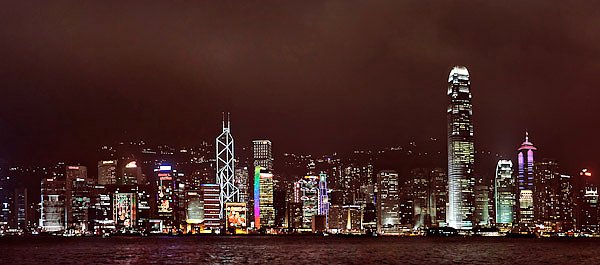 Гонконг, Вид с о.Коулун на о.Гонконг