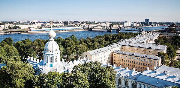 Санкт-Петербург, Россия. Вид со Смольного