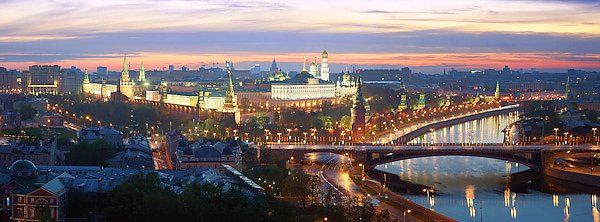 Россия, Москва. Рассвет над Москвой