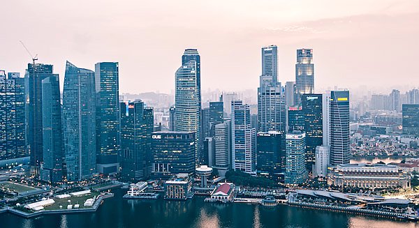 Утренняя панорама Сингапура