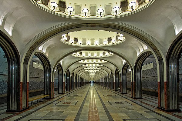 Москва. Россия. Станция метро Маяковская