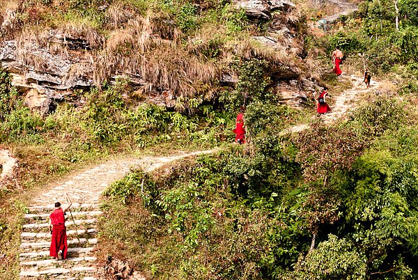 Непал. Монахи