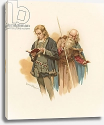 Постер Коппинг Харольд Hamlet reading, with Polonius behind