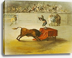 Постер Падилья Евгенио Martincho's Other Folly in the Bull Ring at Saragossa, after a painting by Francisco Goya