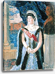Постер Кустодиев Борис Portrait of the Grand Duchess Maria Pavlovna, 1911