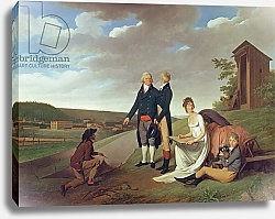 Постер Бойли Луи Christophe-Philippe Oberkampf and family in front of his factory at Jouy, 1803
