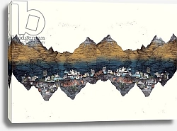 Постер Орр Шарлотта (совр) And the Mountains Echoed, 2013, dry-point etching and digital