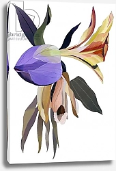 Постер Хируёки Исутзу (совр) purple flowers