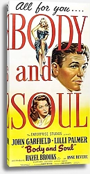 Постер Film Noir Poster - Body And Soul