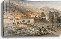 Постер Симпсон Вильям Burning of the government buildings at Kertch, 9 June 1855