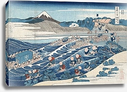 Постер Хокусай Кацушика Tōkaidō kanaya no fuji
