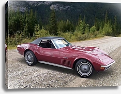 Постер Corvette 350 LT1 Convertible (С3) '1970