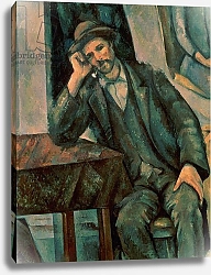 Постер Сезанн Поль (Paul Cezanne) Man Smoking a Pipe, 1890-92
