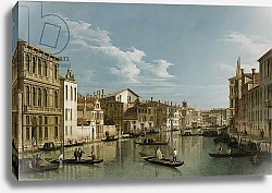 Постер Каналетто (Giovanni Antonio Canal) Grand Canal from Palazzo Flangini to Palazzo Bembo, c.1740