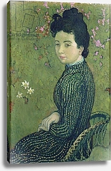 Постер Дени Морис Portrait of Eva Meurier in a Green Dress, 1891